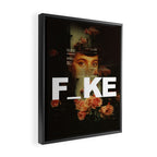 F_ke Framed Canvas Print Gallery Image 2