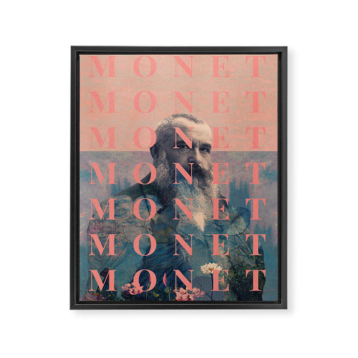 For Claude Monet Framed Canvas Print Gallery Image 1