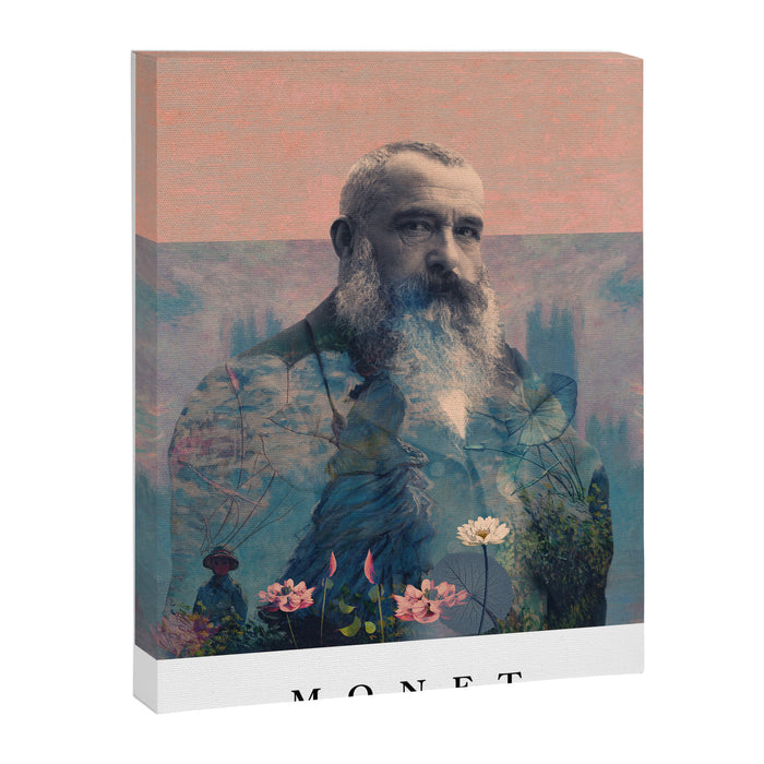 For Claude Monet - with border Canvas Print Gallery Image 1
