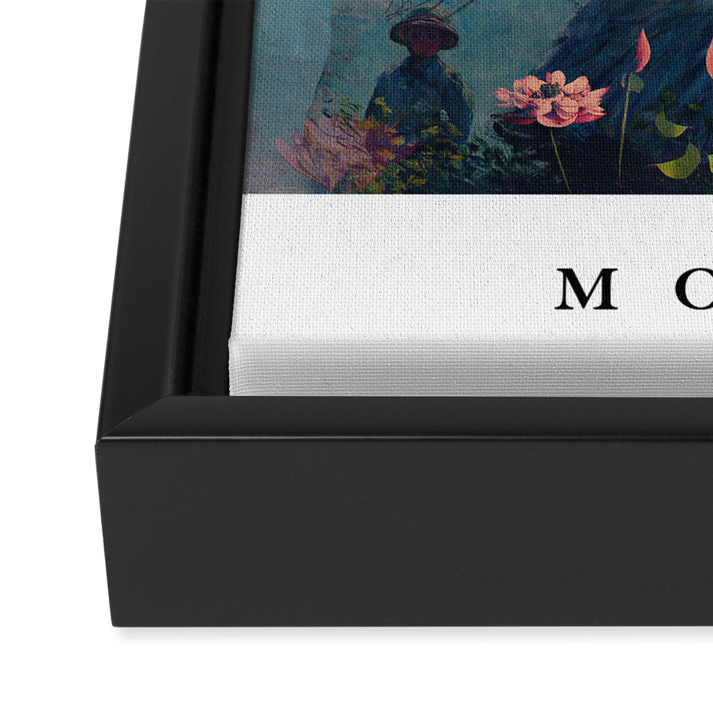 For Claude Monet - with border Framed Canvas Print Gallery Image 3