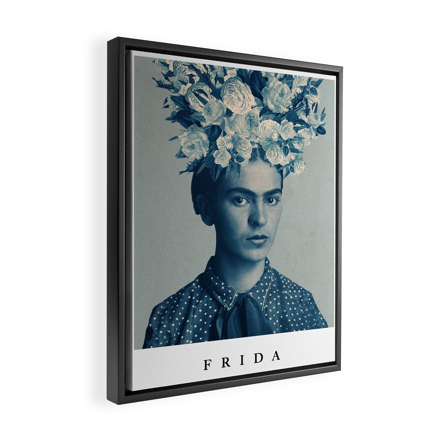 for Frida ~ with border Framed Canvas Print Gallery Image 2