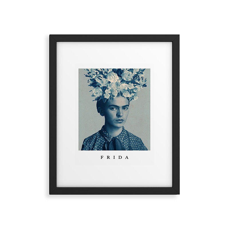 for Frida ~ with border Framed Art Print Gallery Image 5