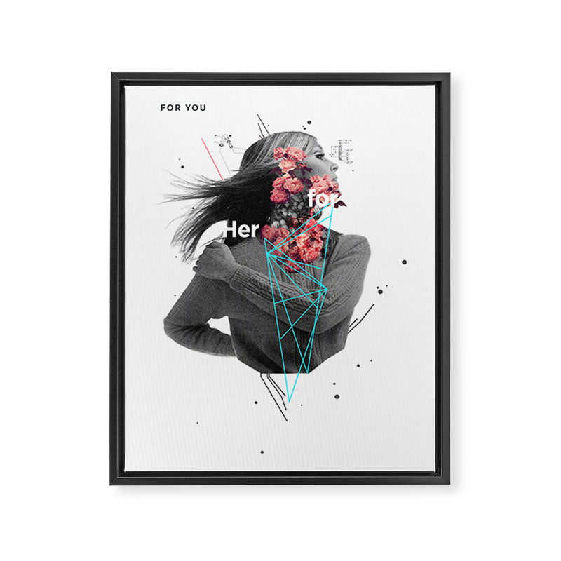 For Her Framed Canvas Print Gallery Image 6