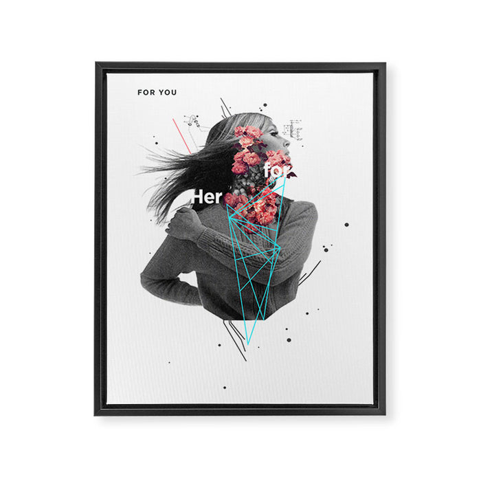 For Her Framed Canvas Print Gallery Image 1