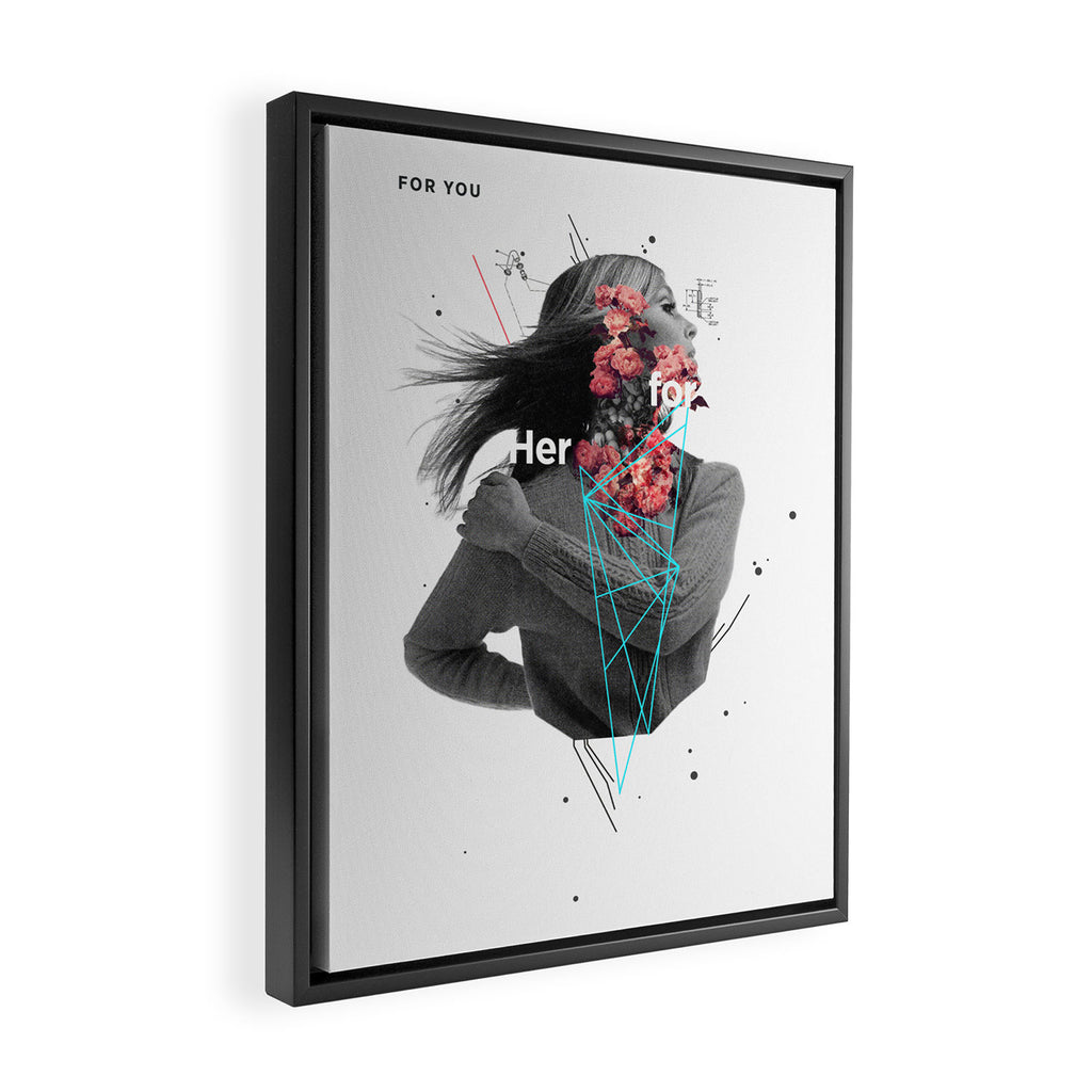 For Her Framed Canvas Print Gallery Image 2