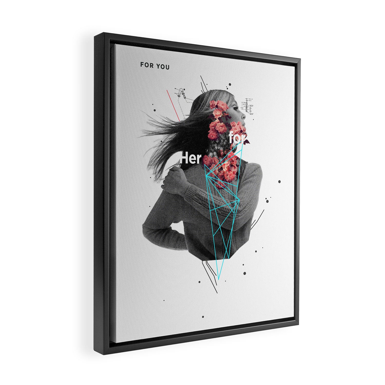 For Her Framed Canvas Print Gallery Image 2