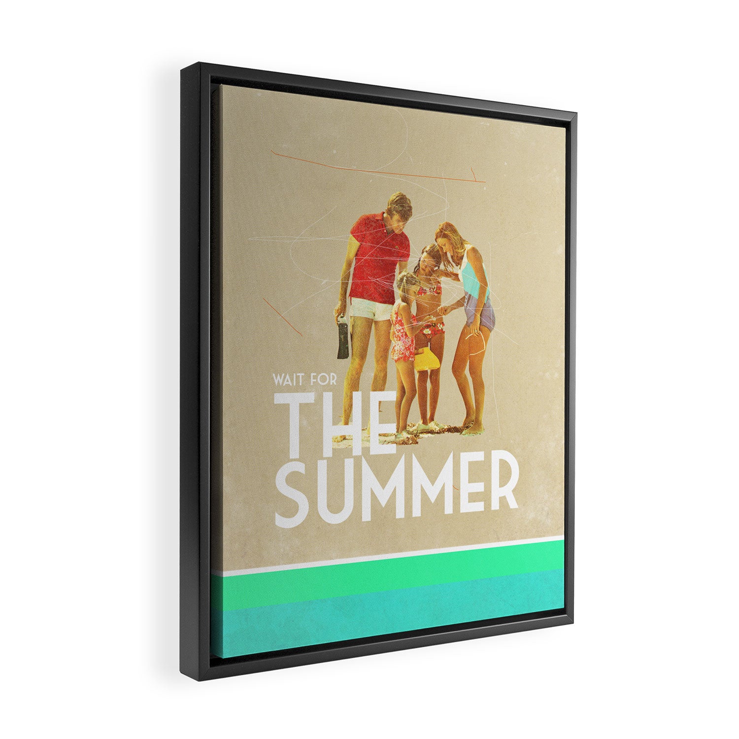 For The Summer Framed Canvas Print Gallery Image 2