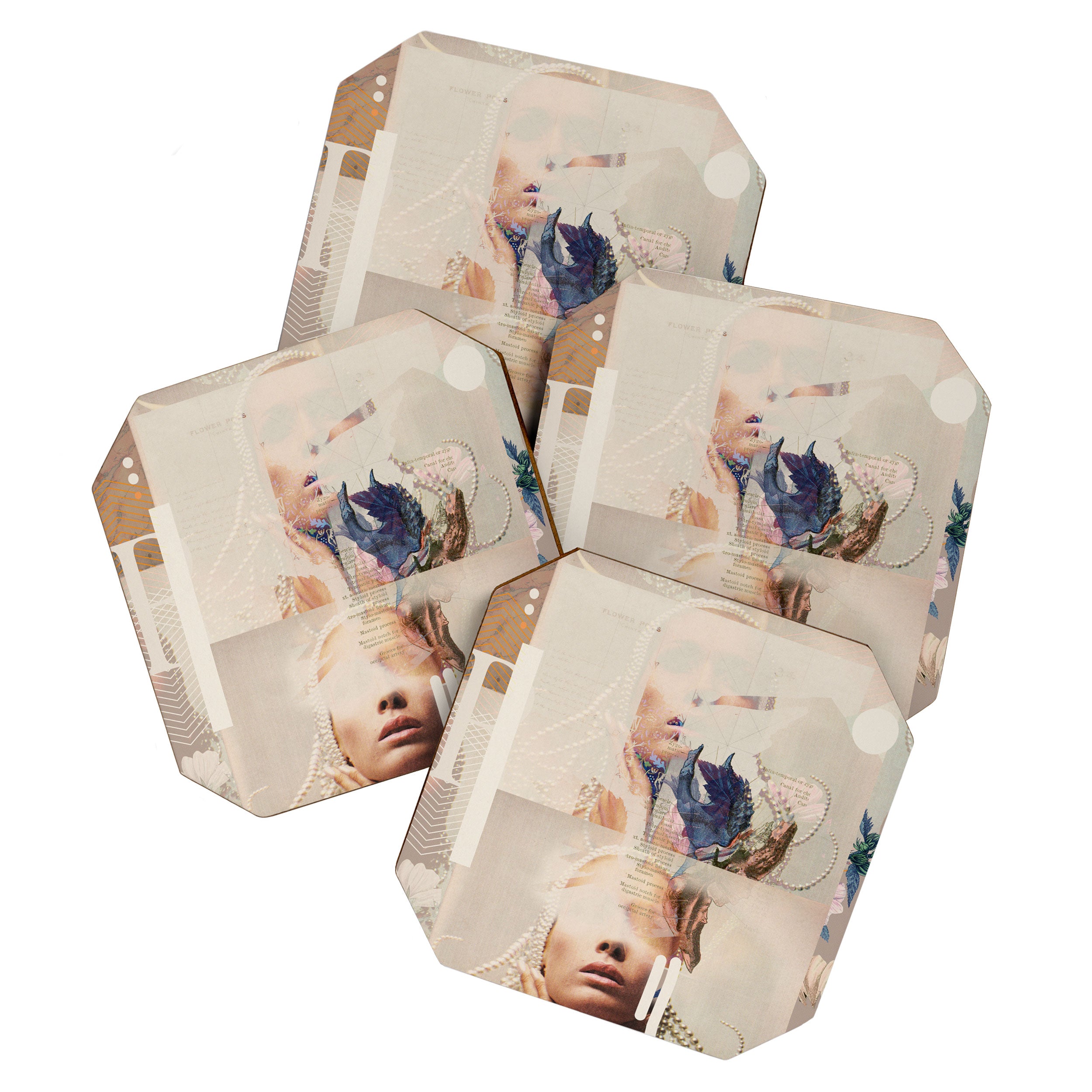 Fractionalized Elegance Coaster Gallery Image 1