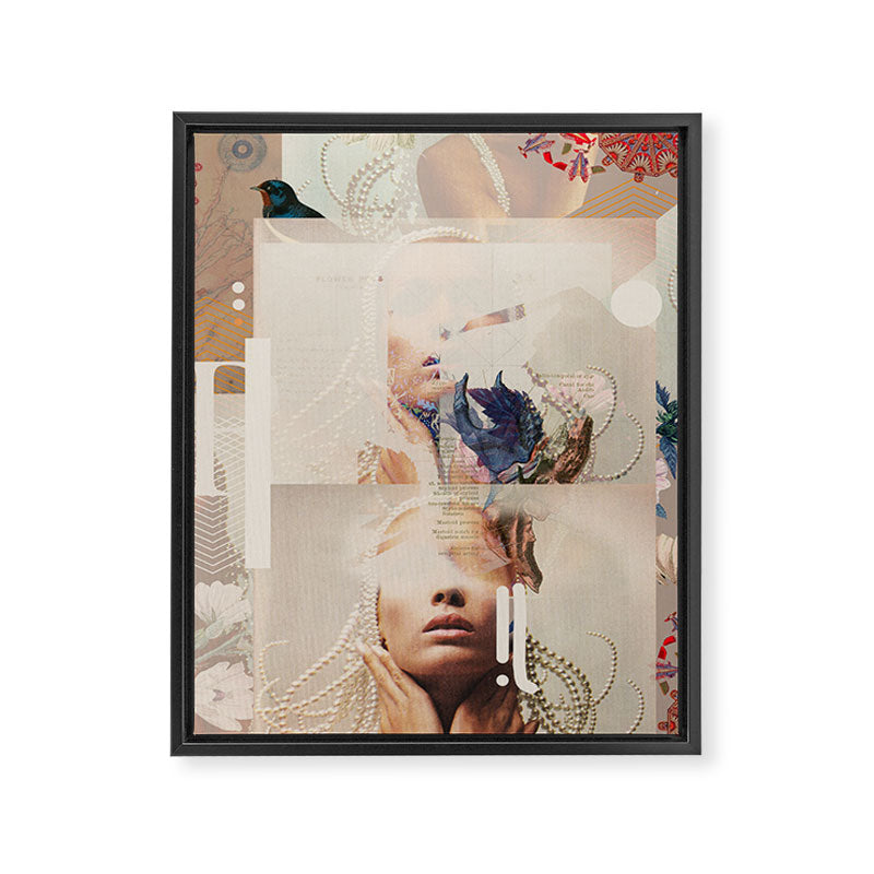 Fractionalized Elegance Framed Canvas Print Gallery Image 6