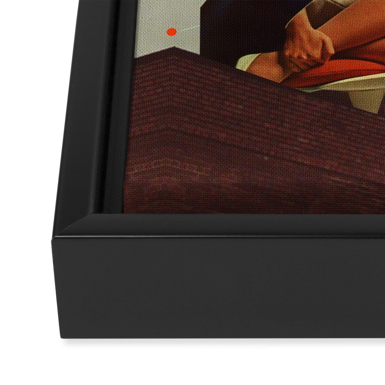 Grey Framed Canvas Print Gallery Image 3