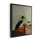 Grey Framed Canvas Print Gallery Image 2