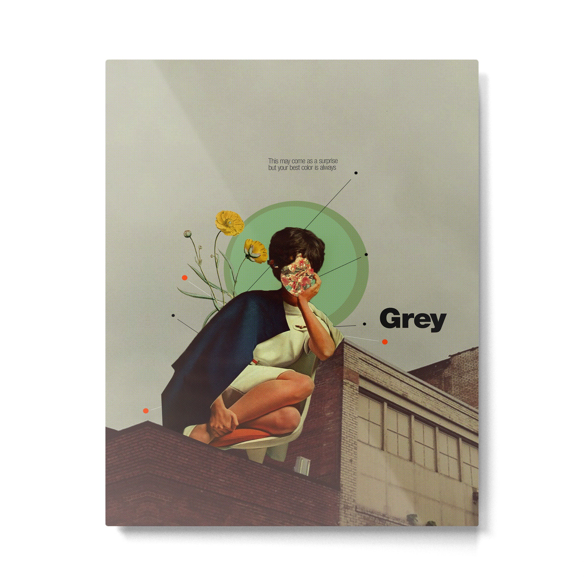 Grey Metal Print Gallery Image 4