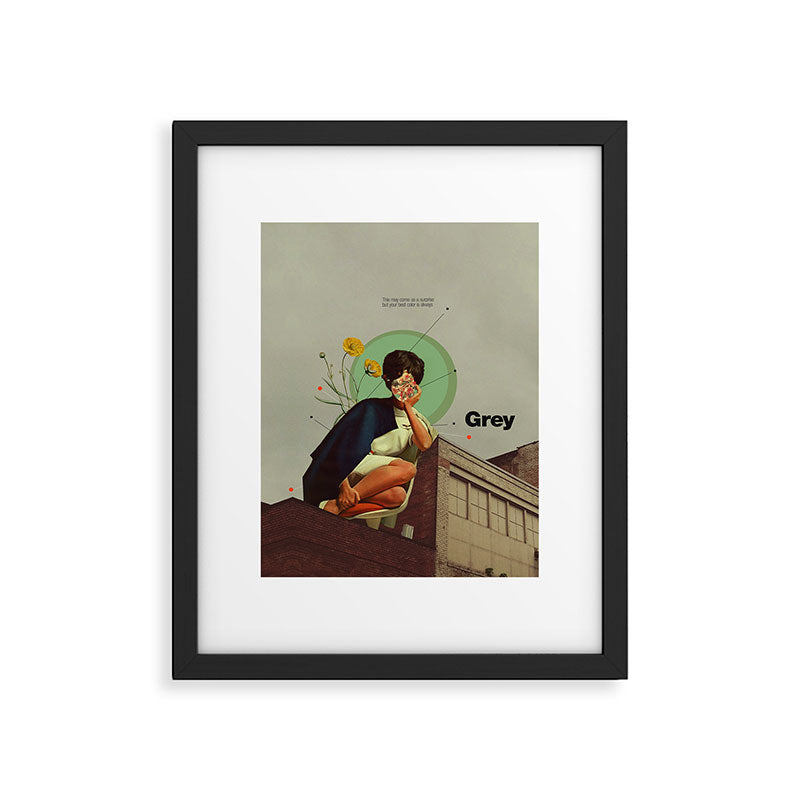 Grey Framed Art Print Gallery Image 5