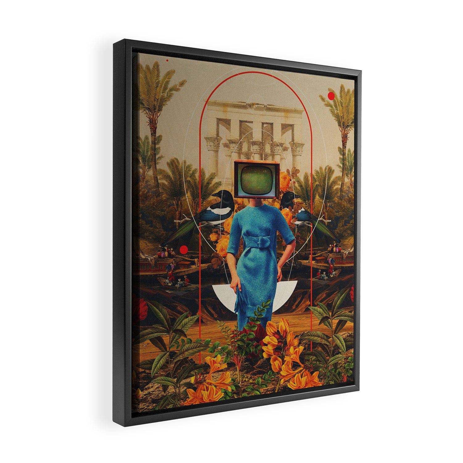 Her Asymmetries Framed Canvas Print Gallery Image 2