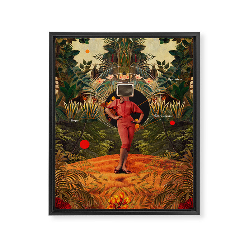 Her hopes never end Framed Canvas Print Gallery Image 6