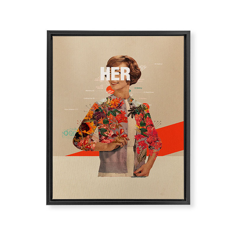 Her Framed Canvas Print Gallery Image 6