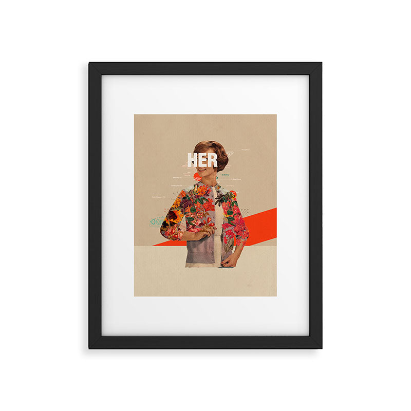 Her Framed Art Print Gallery Image 4