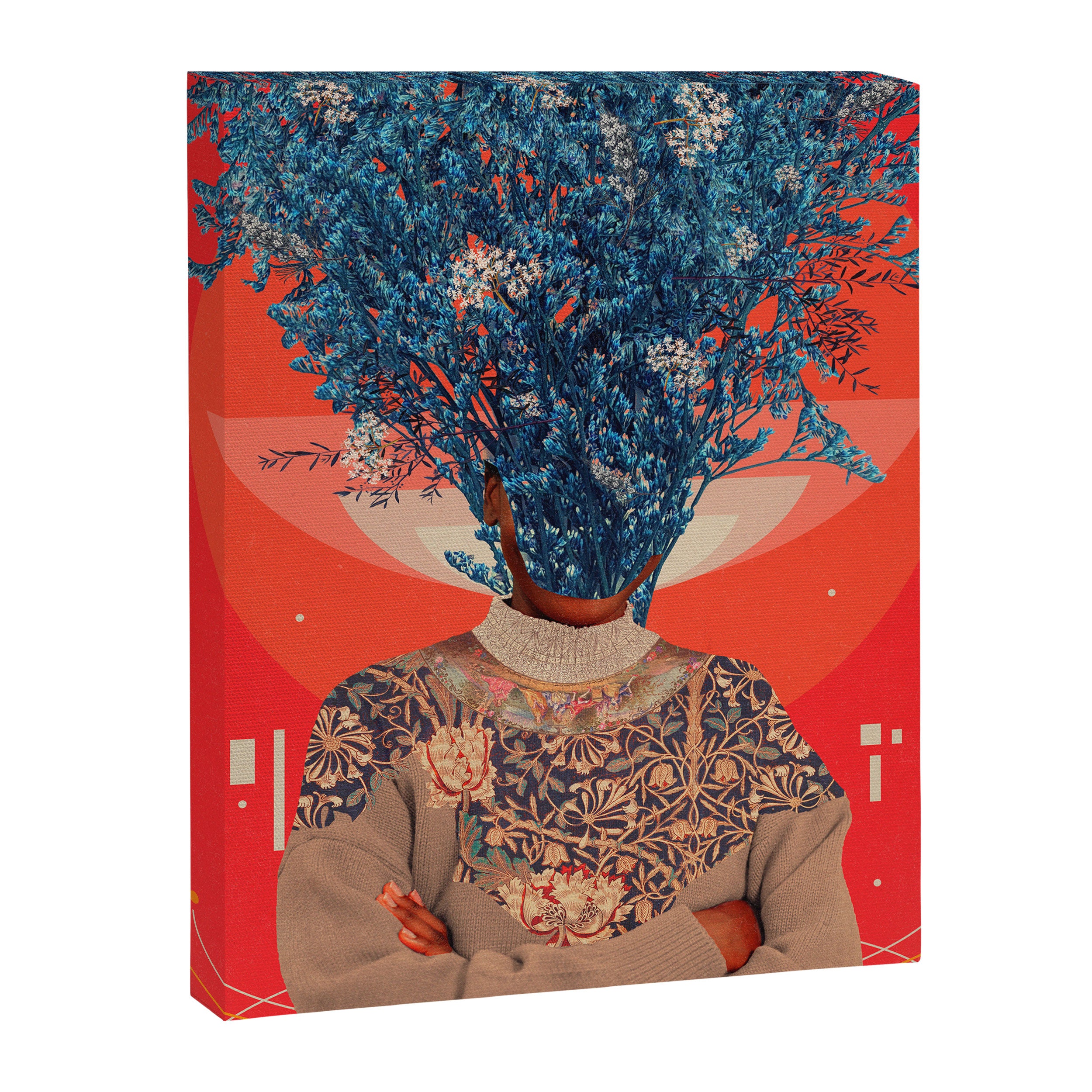 Her Veiled Smiles Canvas Print Gallery Image 6
