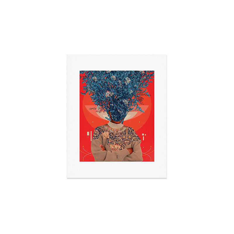 Her Veiled Smiles Art Print Gallery Image 1
