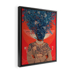Her Veiled Smiles Framed Canvas Print Gallery Image 2