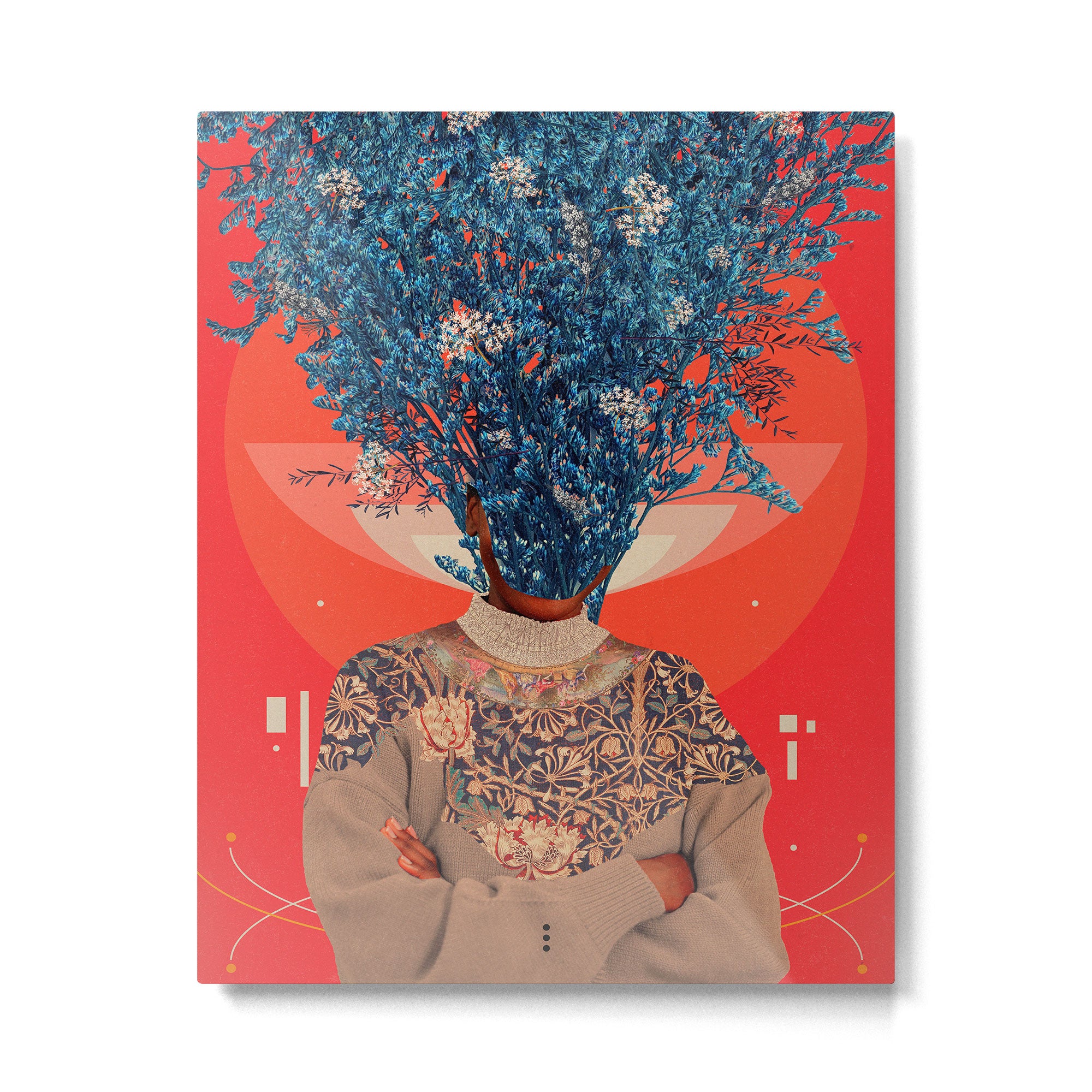 Her Veiled Smiles Metal Print Gallery Image 4