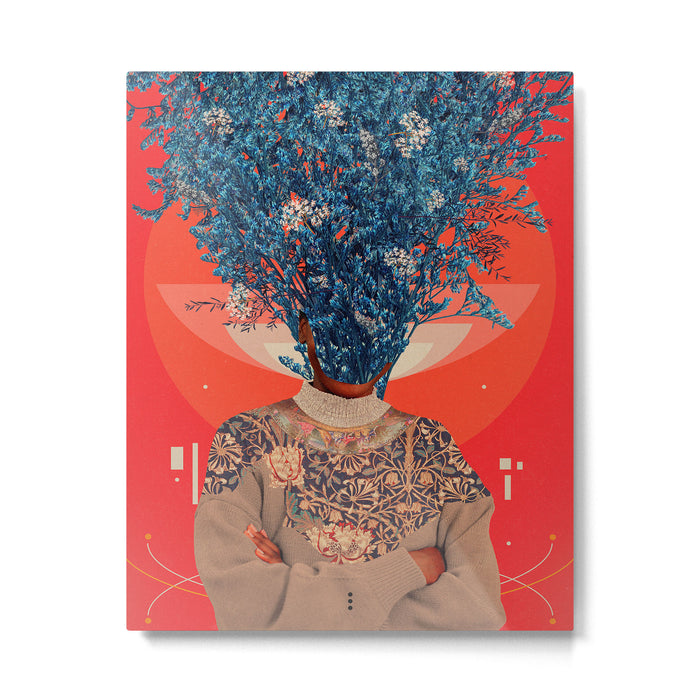 Her Veiled Smiles Metal Print Gallery Image 1