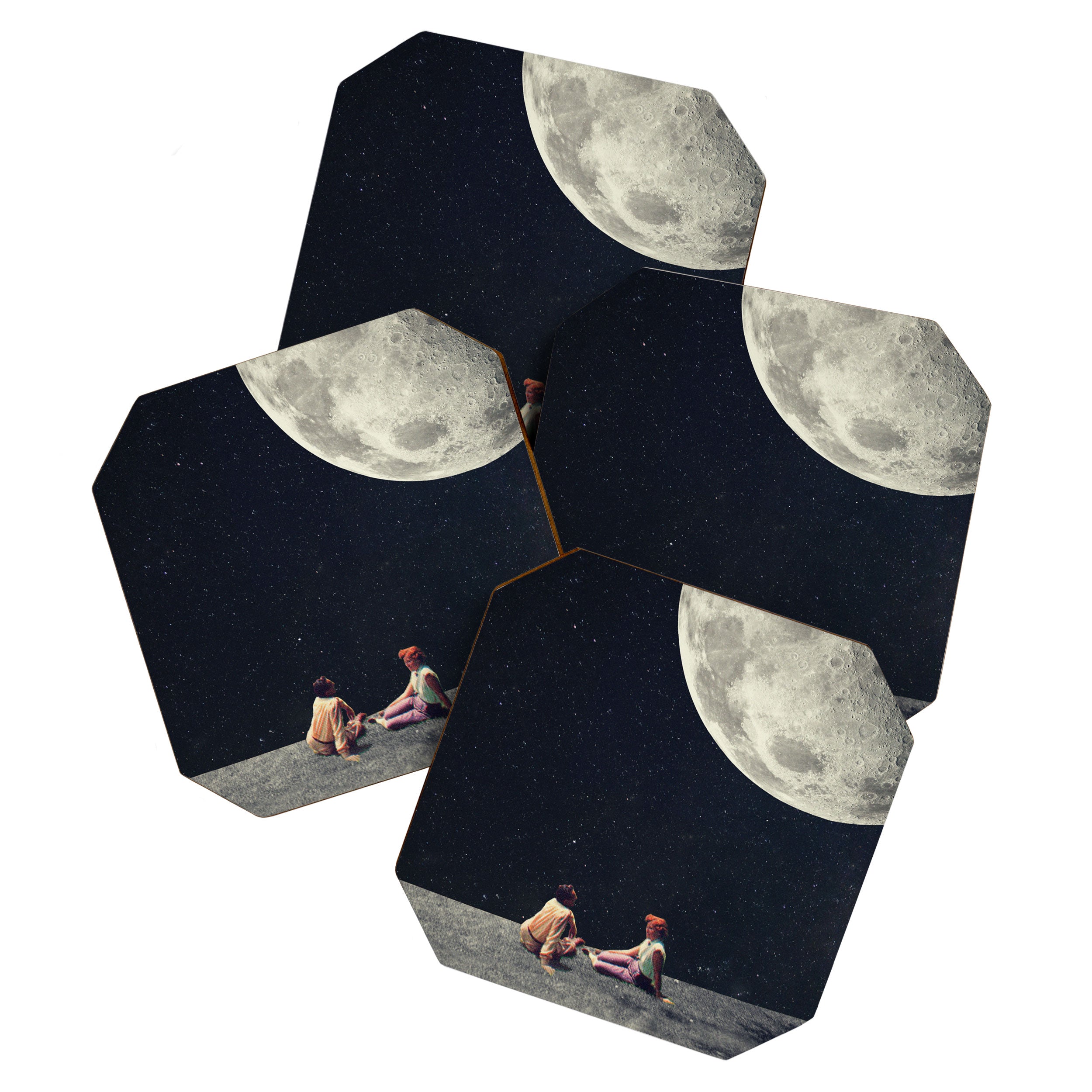 I Gave You the Moon for a Smile Coaster Gallery Image 1