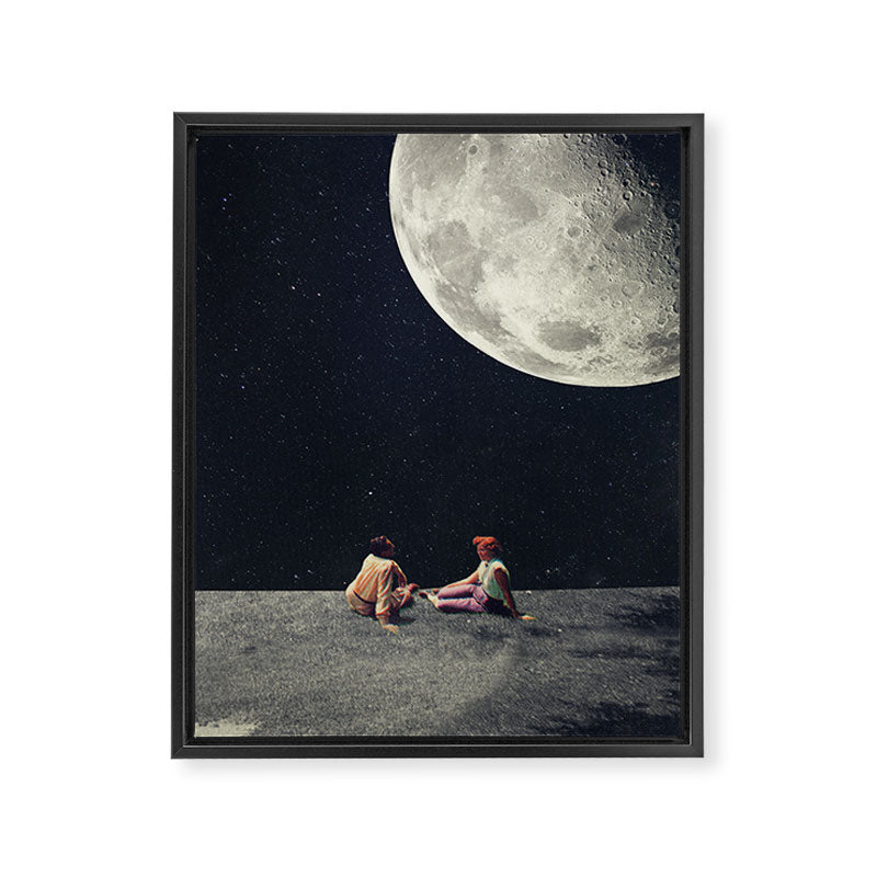 I Gave You the Moon for a Smile Framed Canvas Print Gallery Image 3