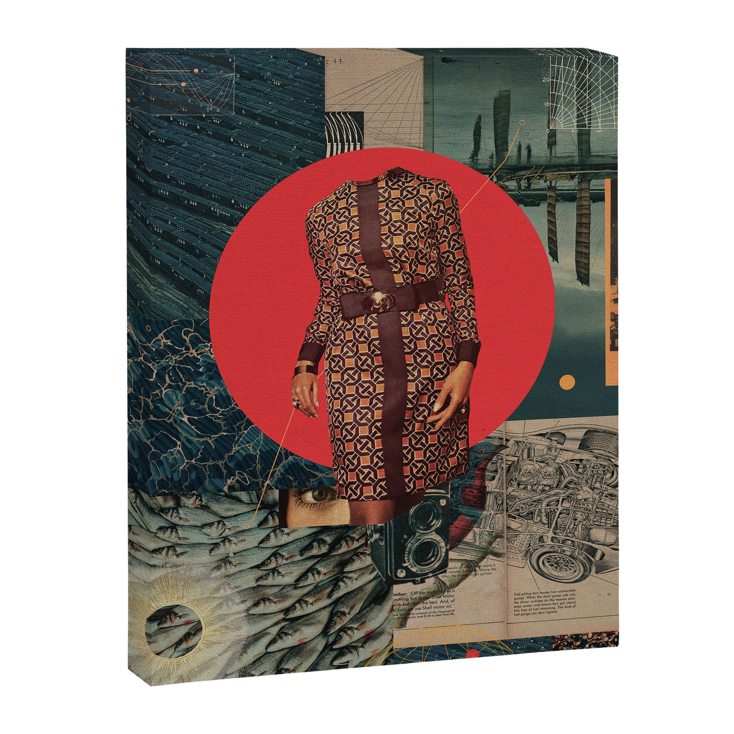 I looked into the Eye of this World Canvas Print Gallery Image 6