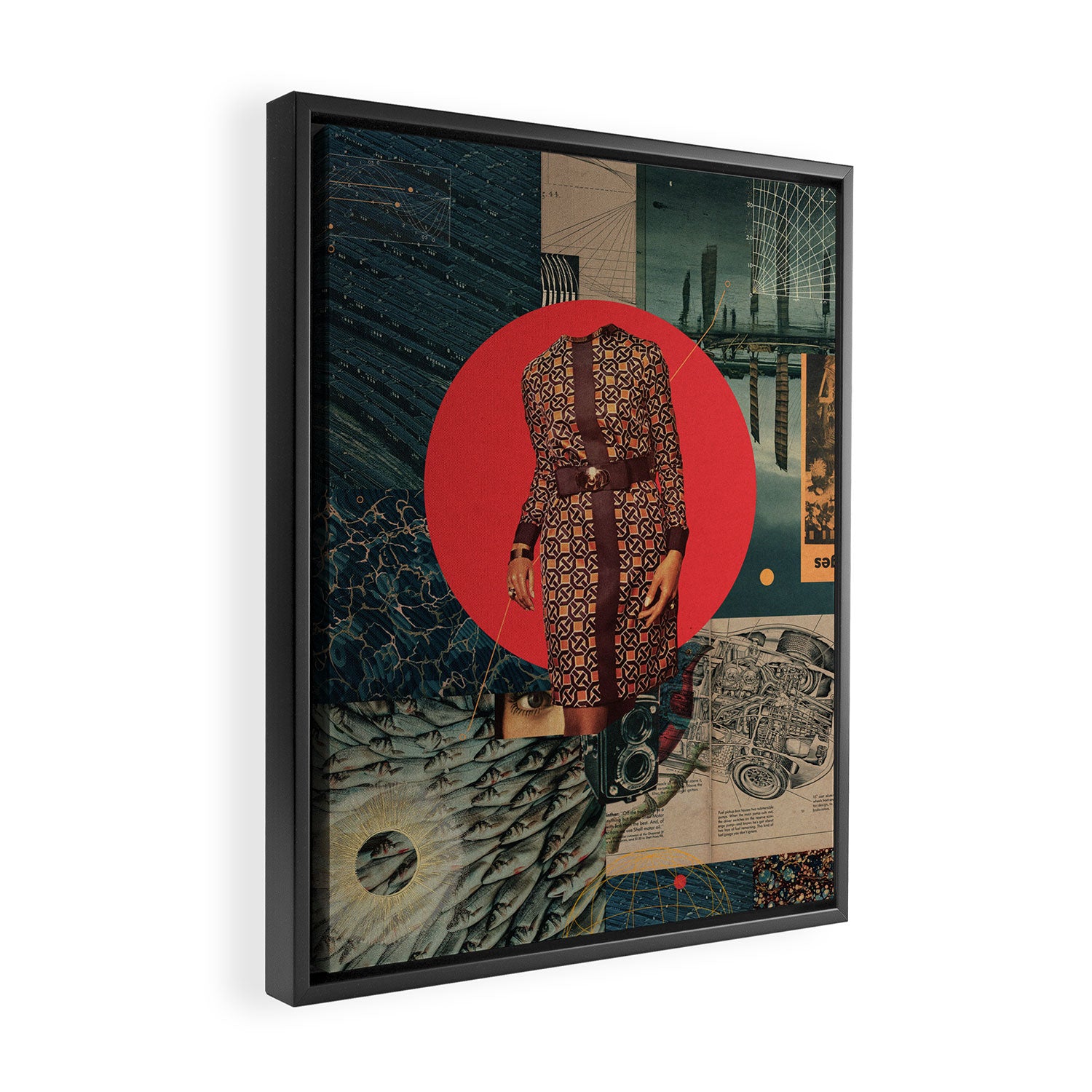 I looked into the Eye of this World Framed Canvas Print Gallery Image 2