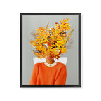 I Saw You Flower in the reflection of my Soul Framed Canvas Print Gallery Image 6