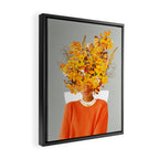 I Saw You Flower in the reflection of my Soul Framed Canvas Print Gallery Image 2