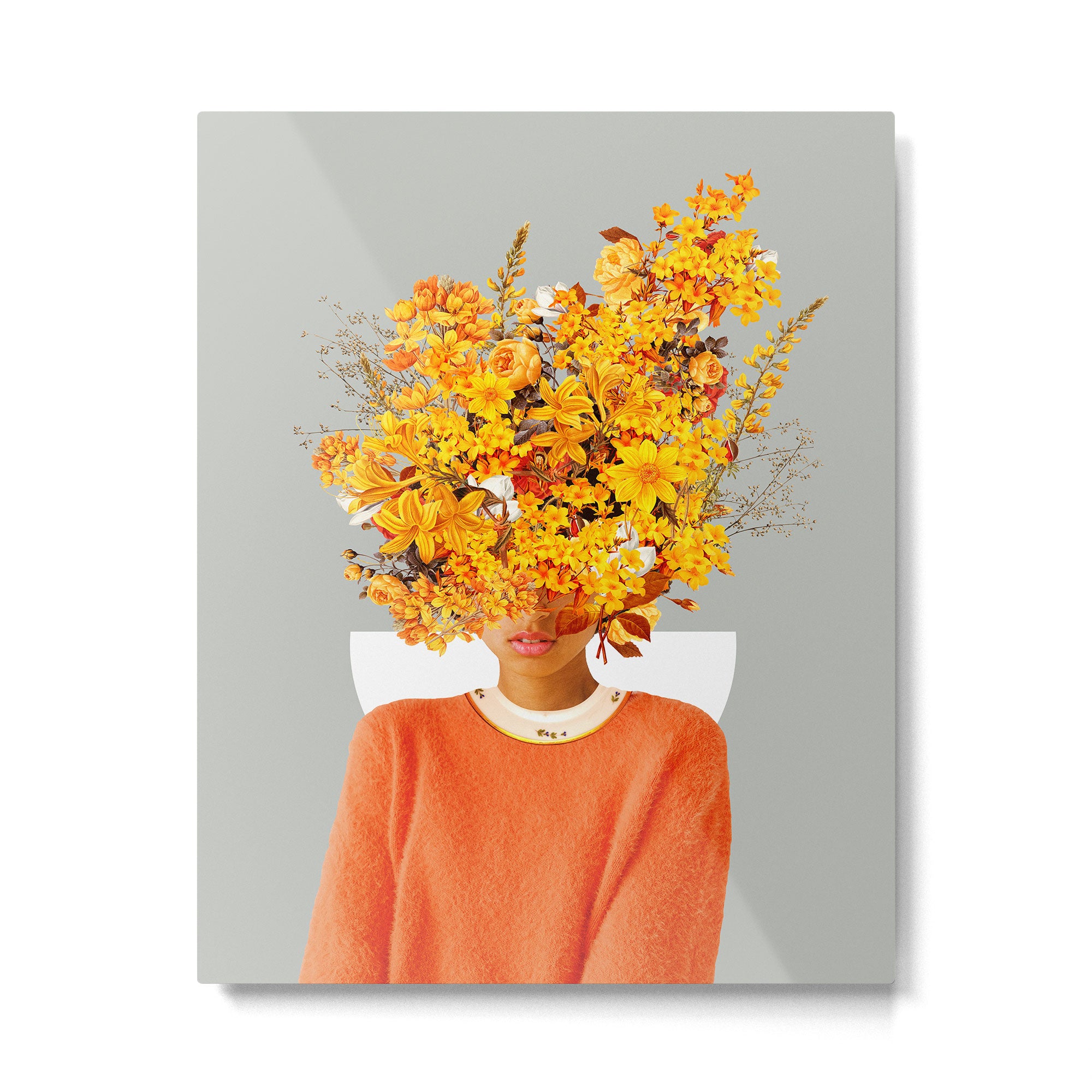 I Saw You Flower in the reflection of my Soul Metal Print Gallery Image 4