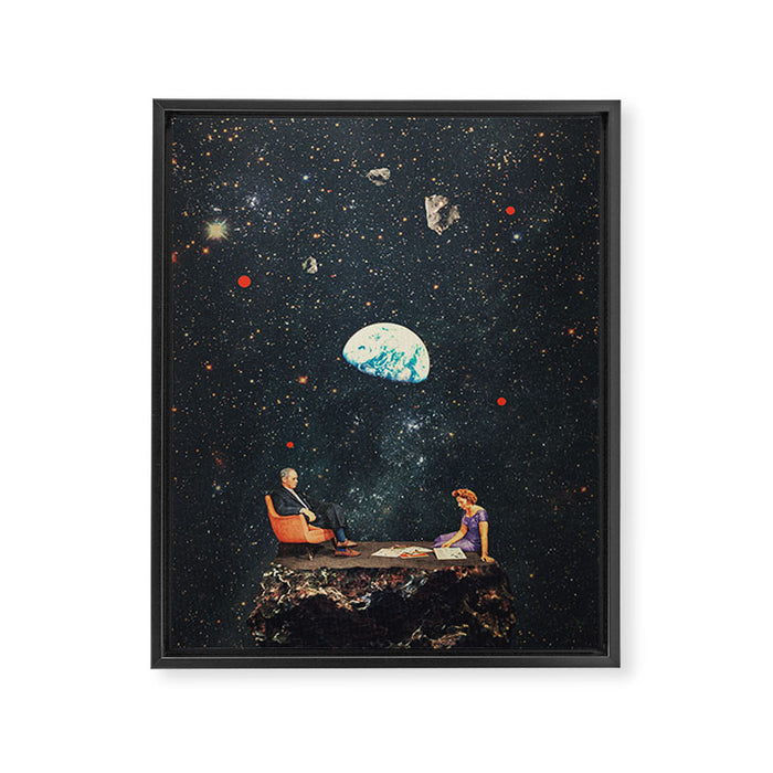 I'm Not going Anywhere Framed Canvas Print Gallery Image 1