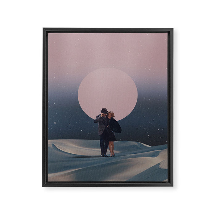 It is our chance to Leave forever - Vertical version Framed Canvas Print Gallery Image 1
