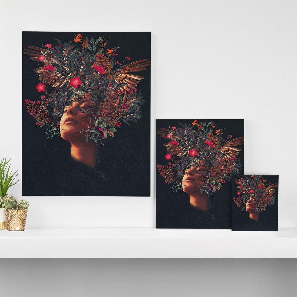 Kissing Rosa Canvas Print Gallery Image 3