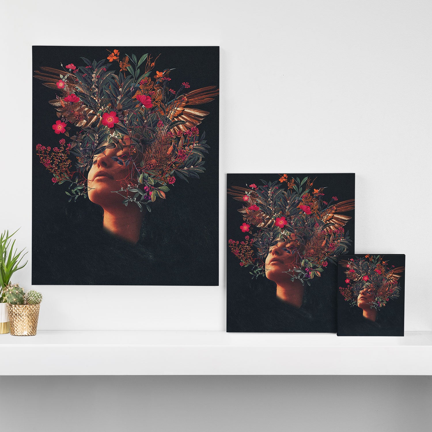 Kissing Rosa Canvas Print Gallery Image 3