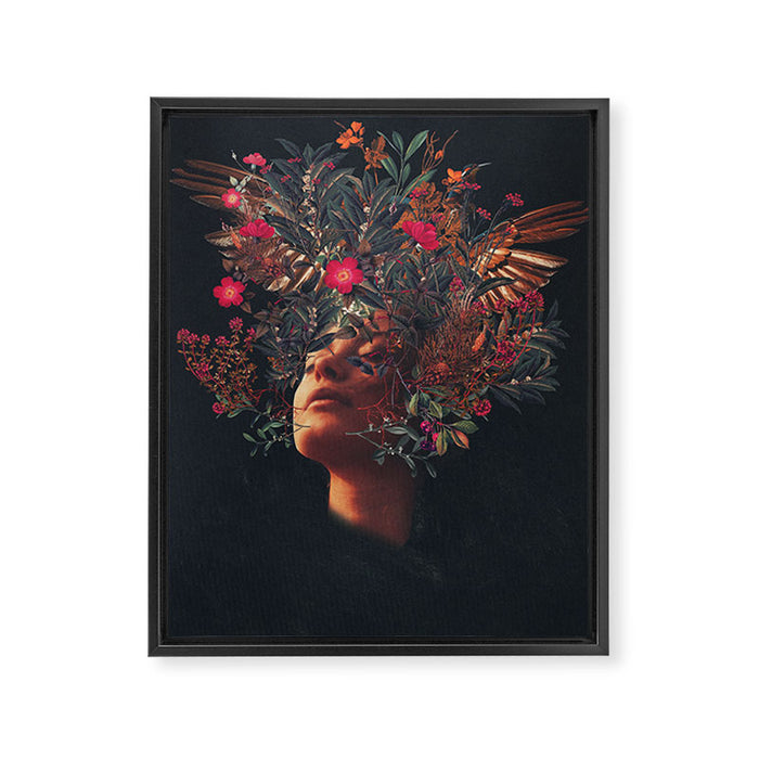 Kissing Rosa Framed Canvas Print Gallery Image 1