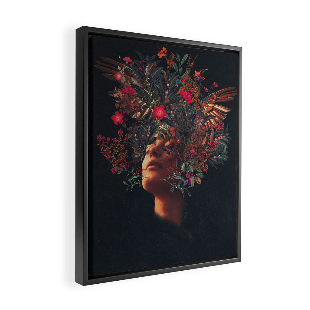 Kissing Rosa Framed Canvas Print Gallery Image 2