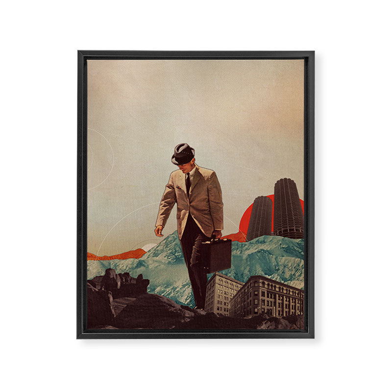 Leaving Their Cities Behind Framed Canvas Print Gallery Image 6
