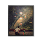 Light Explosions In Our Sky Framed Canvas Print Gallery Image 6