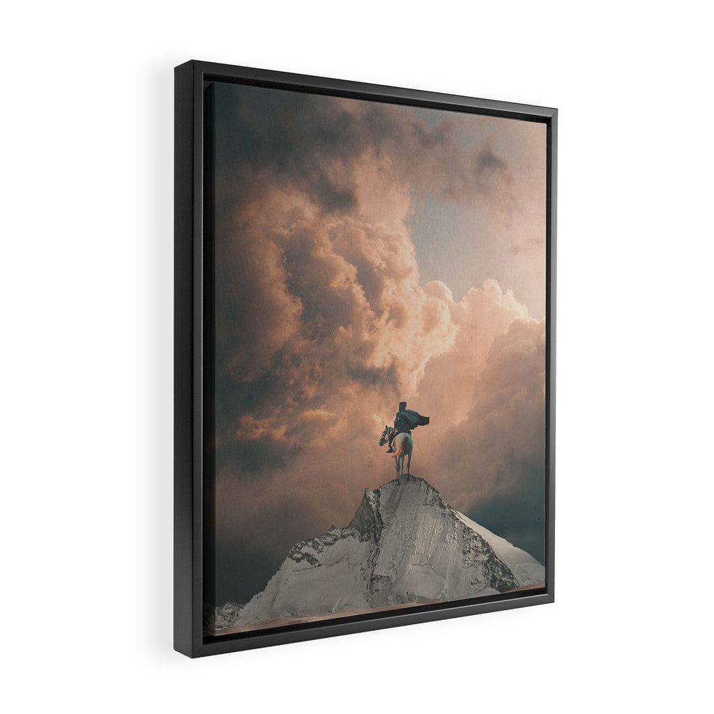 Lone Wayfarer Framed Canvas Print Gallery Image 2