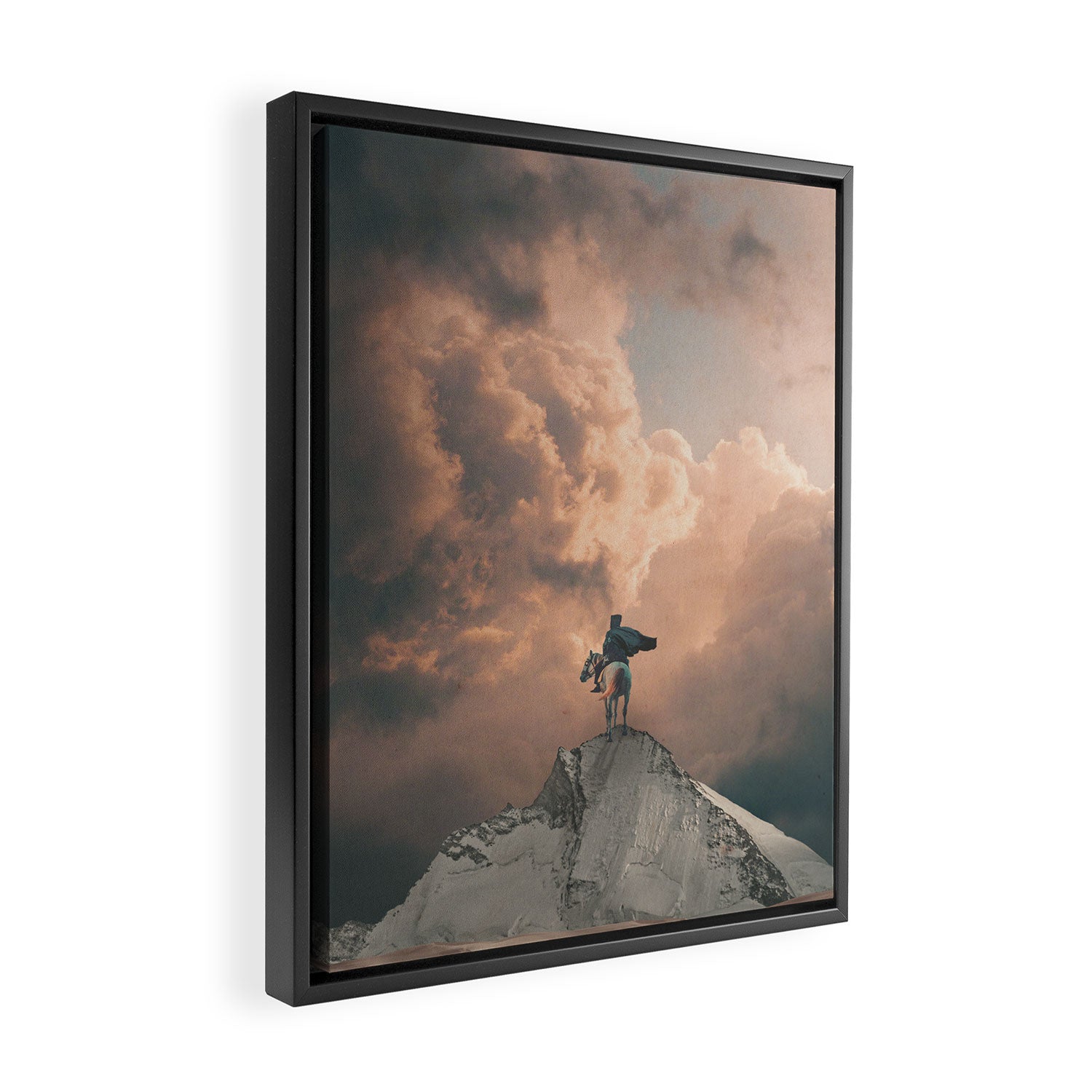 Lone Wayfarer Framed Canvas Print Gallery Image 2
