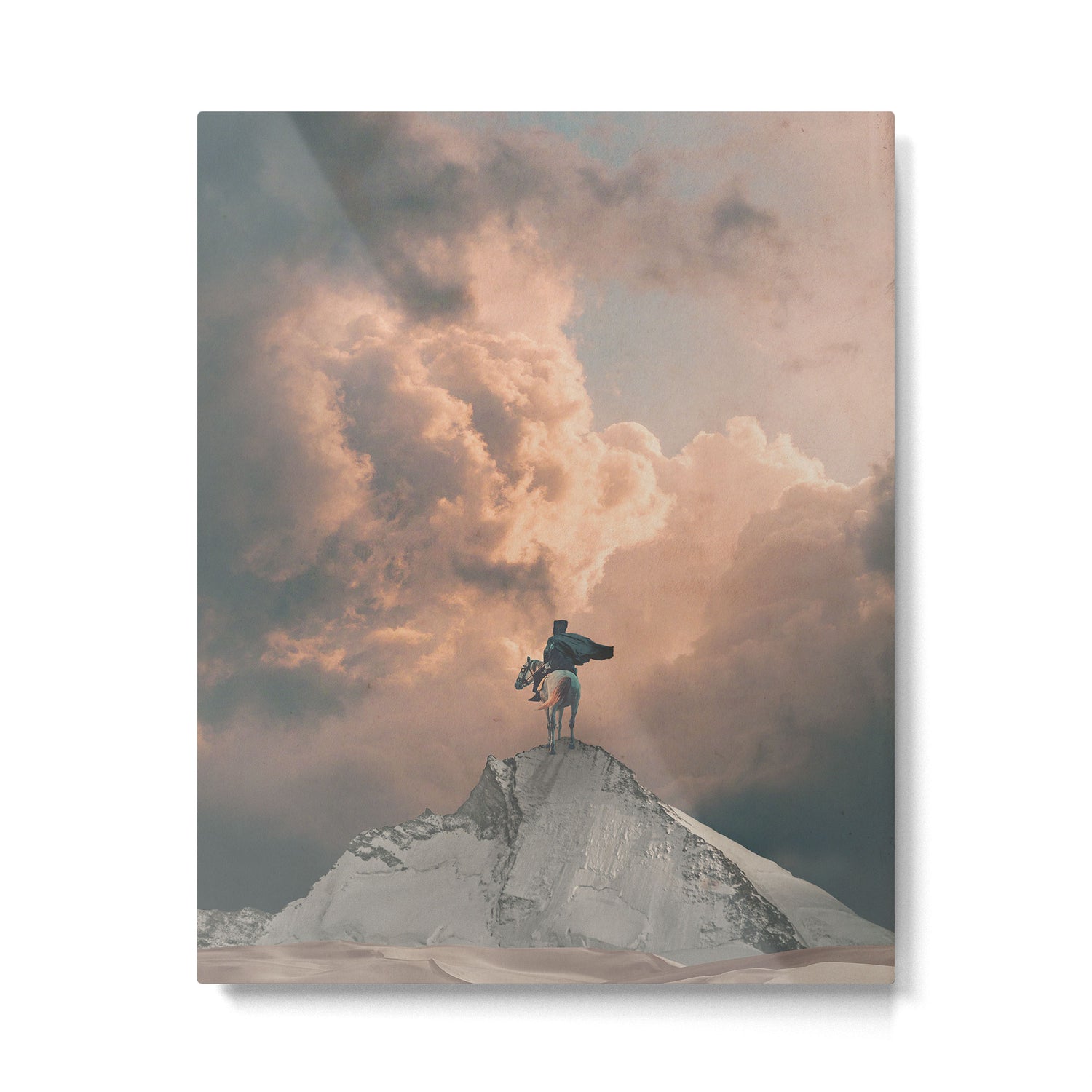 Lone Wayfarer Metal Print Gallery Image 4