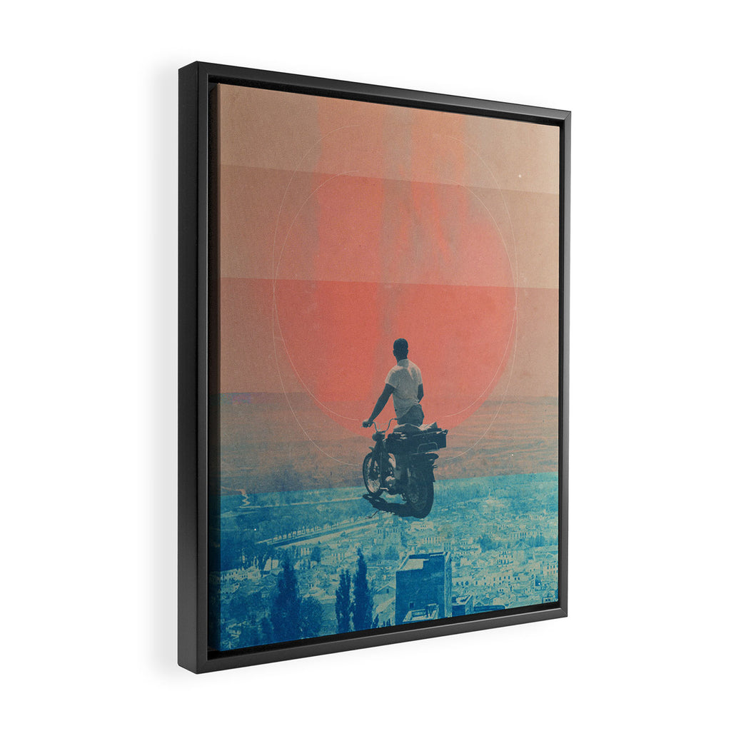Looking right into the Eye of the Summer Framed Canvas Print Gallery Image 2