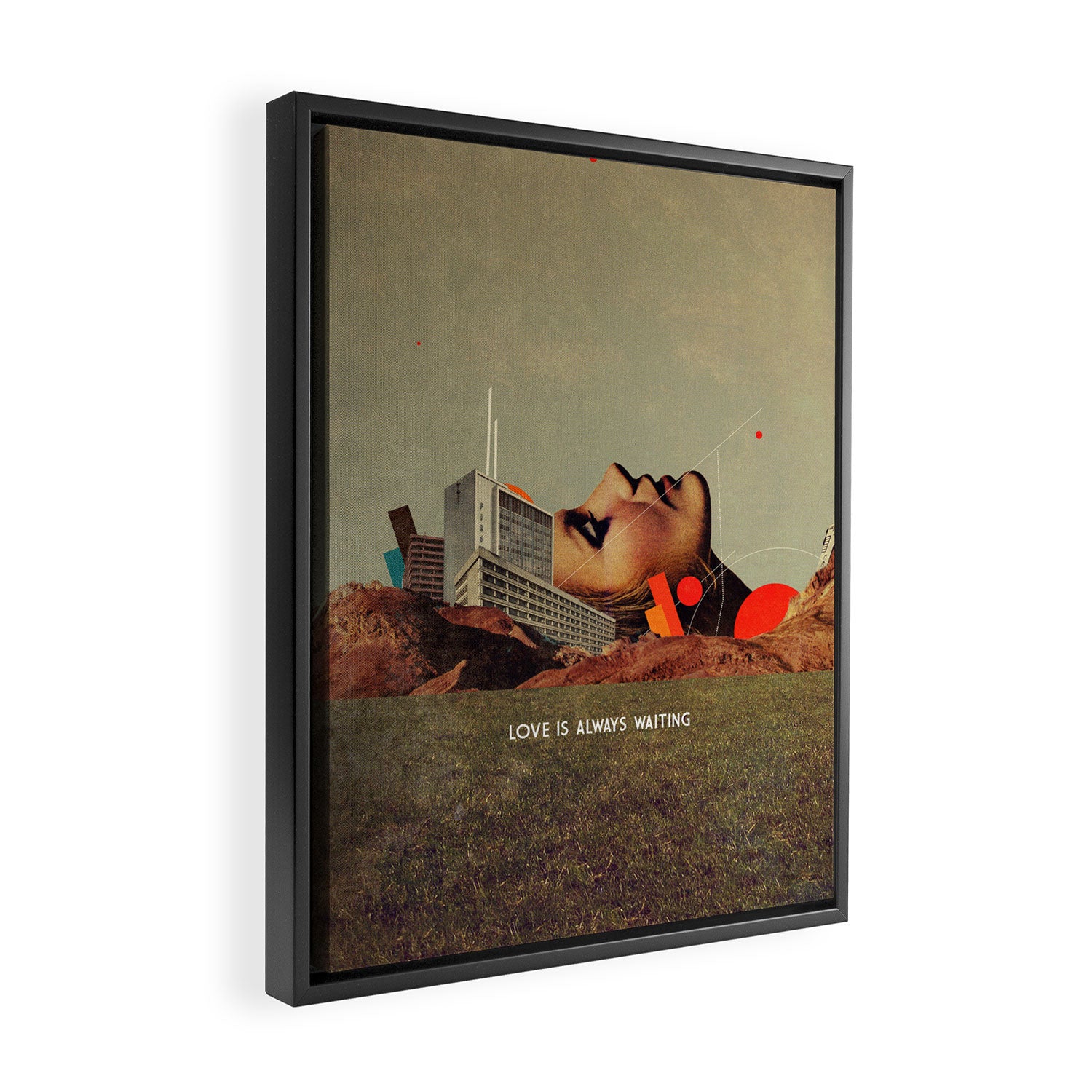 Love Is Always Waiting Framed Canvas Print Gallery Image 2