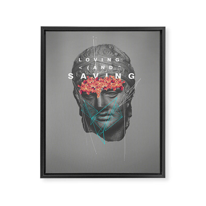 Loving & Saving Framed Canvas Print Gallery Image 1