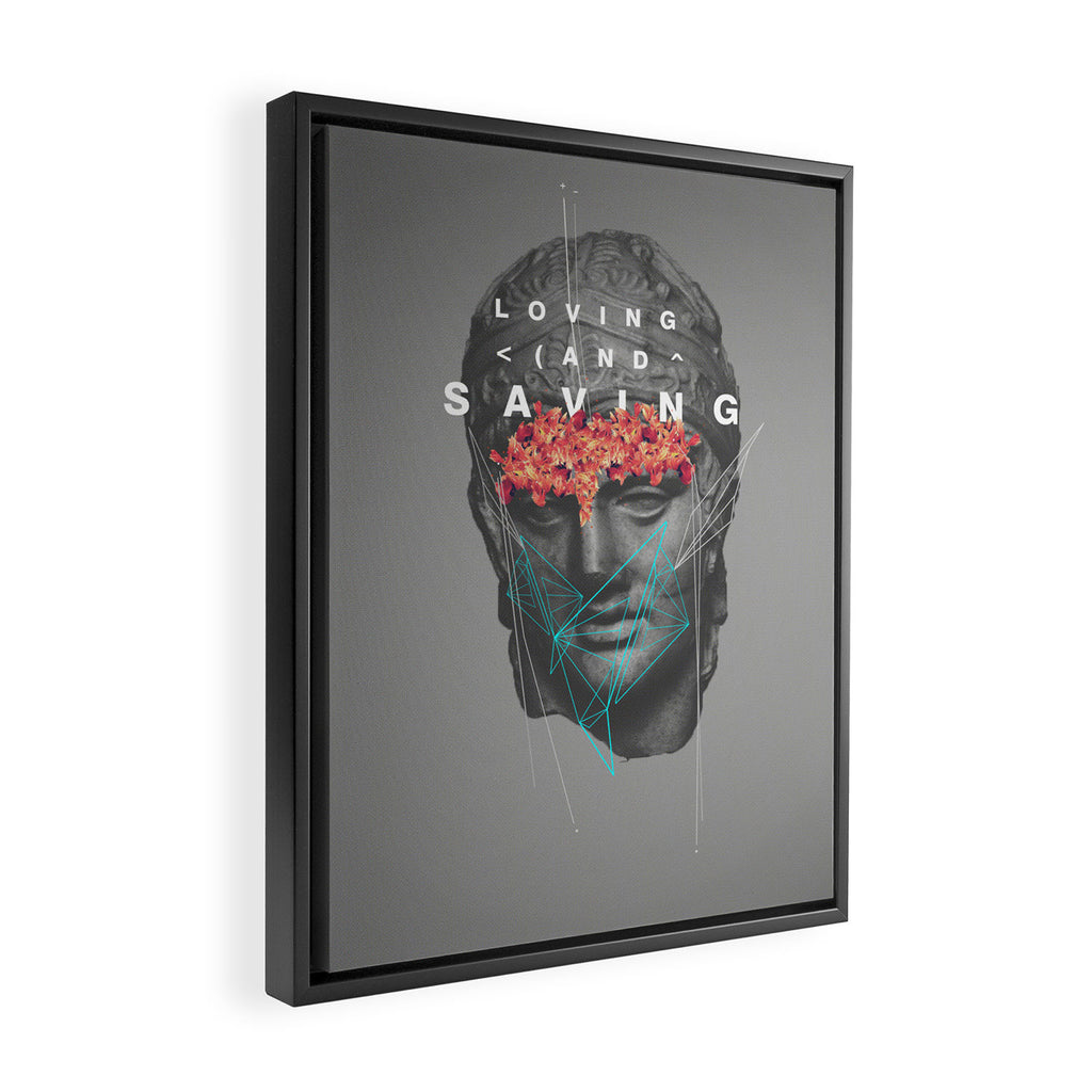 Loving & Saving Framed Canvas Print Gallery Image 2