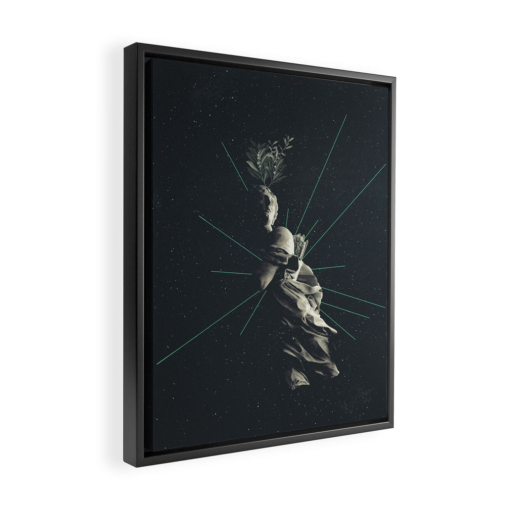 Marbled Dignity Framed Canvas Print Gallery Image 2