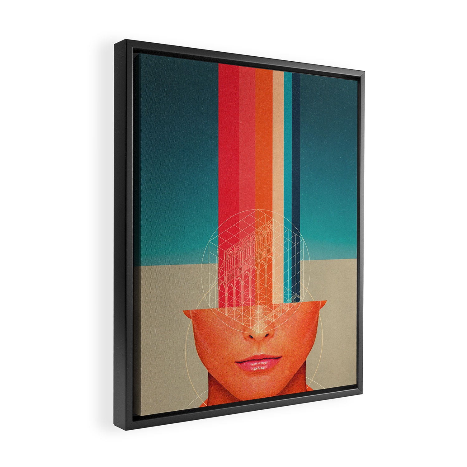MindGeometry Framed Canvas Print Gallery Image 2